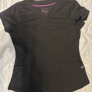 Women's Black Scrub Top